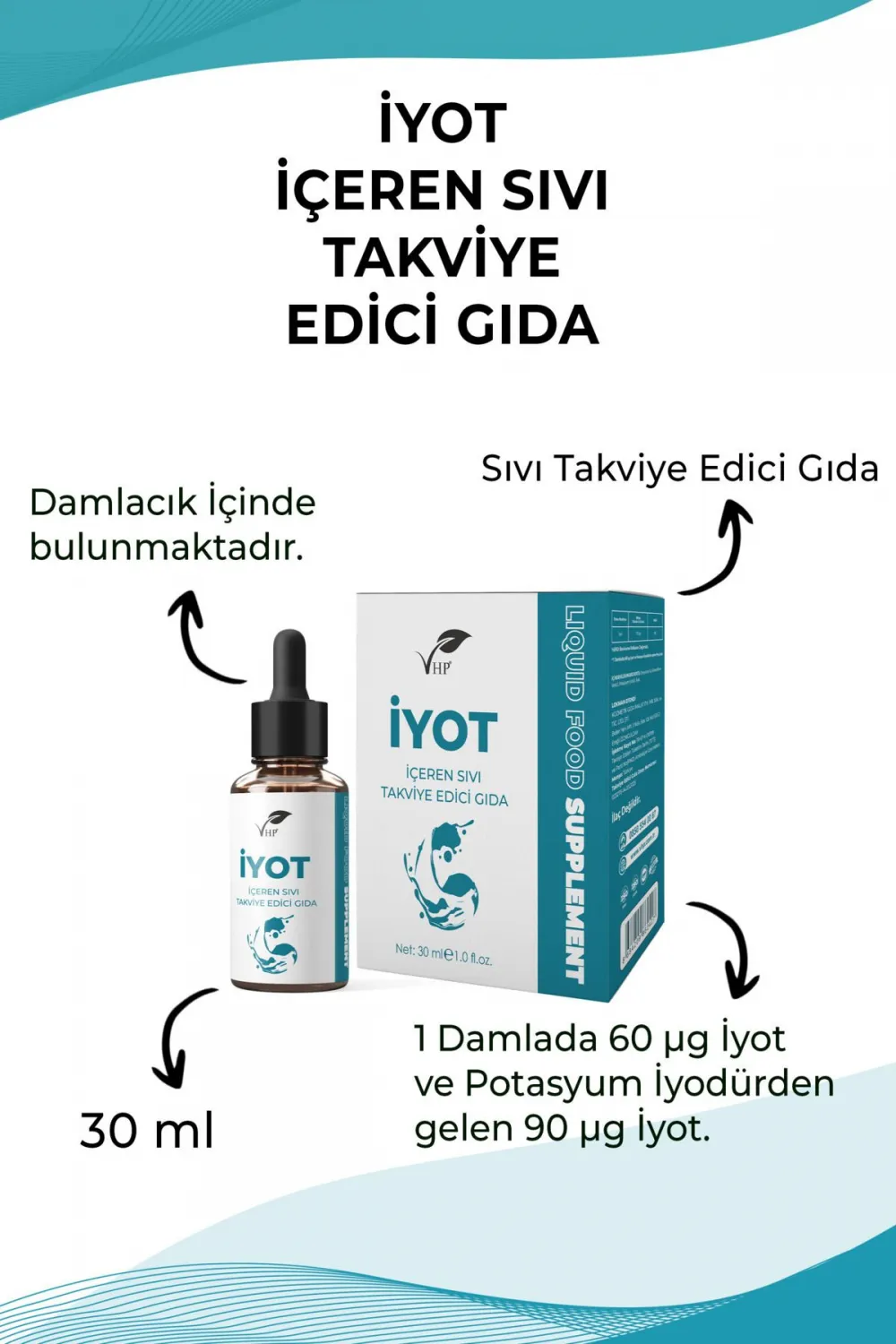 Vhp İyot Damlası 50 Ml