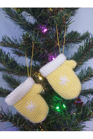 Yılbaşı Ağacı Süsü Eldiven -2 Adet 002