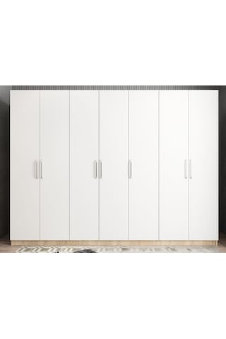 Harika 7 Kapaklı Dolap Gardırop MB - Ücretsiz Kurulum