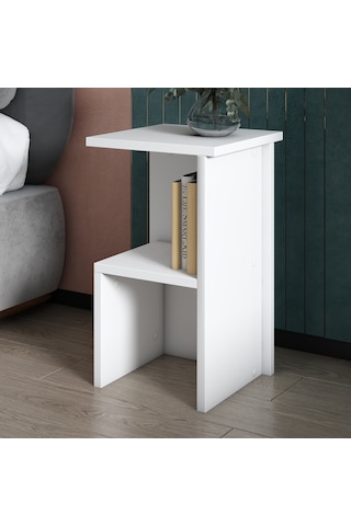 Roisin Modern Çok Amaçlı Komodin & Yan Sehpa Beyaz