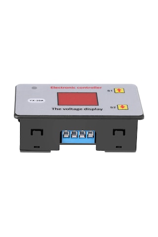 Lemestar 12v Akü Aşırı Deşarj Koruması Kontrolörü, Led Gösterge İle Ayarlanabilir Açma/kapatma Voltajı, 20a Akım Kapasitesi