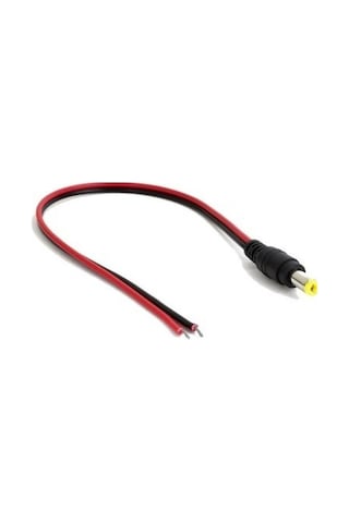 Güvenlik Kamerası 12v Dc Erkek Power Jack Dc Jak Kablo Bağlantı Kablosu -100 Adet