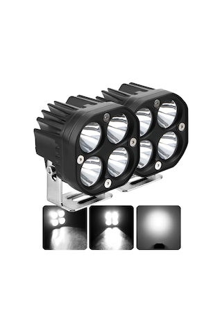Baja Style 7.7 Cm Beyaz Xhp50 Led Spot Projektör Çalışma Lambası Off Road Spot Sel Kombo Delici Yayıcı Işık Çubuğu Pod Araç Motorsiklet Işıkları Yardı