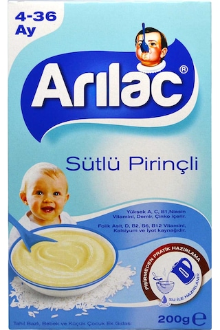 Arılac Instant Sütlü Pirinçli 4-36 Ay Kaşık Maması 200 G