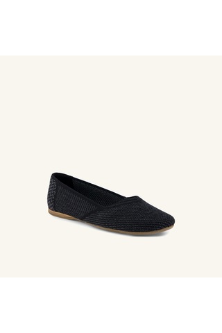 10023009 Black Engineered Knit Babet Kadın 10023009 Toms Gemma