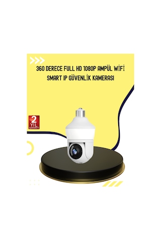 1080p Görüntü Kaliteli Wi-fi Ampul Tipi Güvenlik Kamerası .