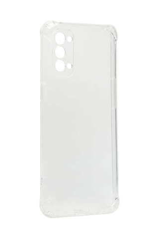 Noktaks - Oppo Reno 4 Uyumlu Kılıf Kamera Korumalı Nitro Anti Shock Silikon - Renksiz - T17828