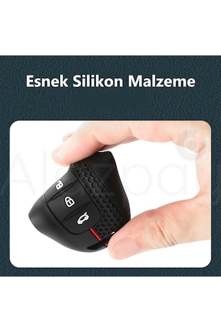 Renault Megane 4 Clio 5 Kadjar Captur Koleos Silikon Desenli Anahtar Kılıfı