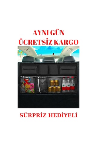 Araba/araç/oto İçi Bagaj Eşya Düzenleyici Çanta Organizer 8 Cepli