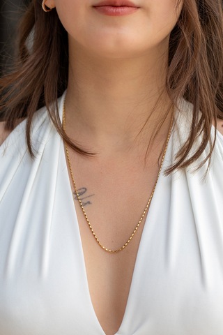 14 Ayar Altın Simli Zincir Kolye 1.70 Mm