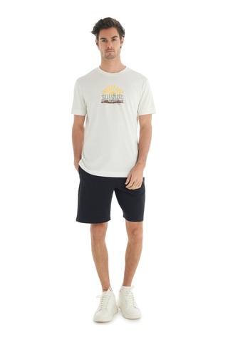 Blackspade Erkek T-shirt 40732 - Krem Krem
