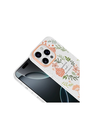 Apple iPhone Uyumlu 16 Pro Max Kılıf Kamera Korumalı Desenli Zore Klip Kapak - Beautiful -