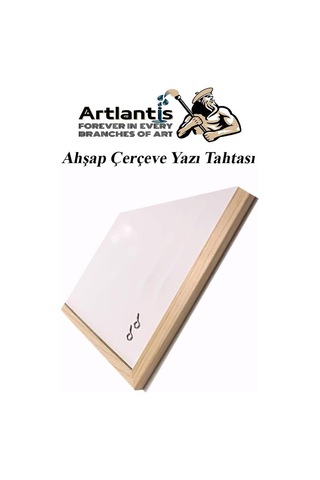 Duvara Monte Beyaz Yazı Tahtası 30x45 Cm 1 Adet Yazı Tahta Kalemi Ve Silgisi Laminant Yazı Tahtası Ahşap Çerçeve Genel