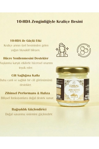 Erbal Taze Arı Sütü 30 Gr