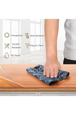 Şeffaf Pvc Masa Örtüsü 0,80 Mm