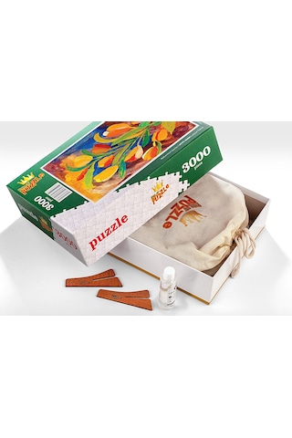 King Of Puzzle Laleler Tablo Ahşap Puzzle 3000 Parça