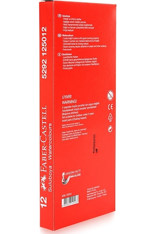 Faber- Castell 12li Büyük Boy Sulu Boya