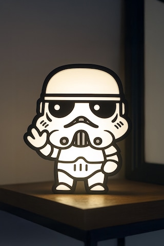 Star Wars Stormtrooper Tasarımlı Gece Lambası Dekoratif Aydınlatma Çok Renkli