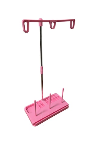 Ev Tipi Dikiş Makinesi Pembe Plastik Çardak Seti Metal Borulu / Ts-500