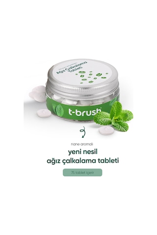 Tbrush Çilekli Doğal Diş Macunu Tableti Florürsüz + Ağız Çalkalama/gargara Tableti Içermez 75 Tablet Diğer