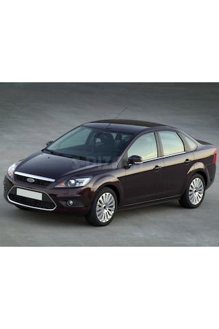 S-Dizayn  Ford Focus 2 Krom Cam Çıtası 4 Prç 2008-2011