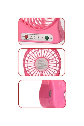 Masa Üstü Klima Usb Girişli Metal Serinletici Mini Pilli Vantilatör Fan Ofis, Araç