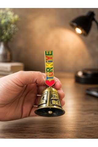 Metal Servis Çağrı Çanı Dekoratif Masa Zili Otel Kafe Resepsiyon Çanı 10.5 Cm