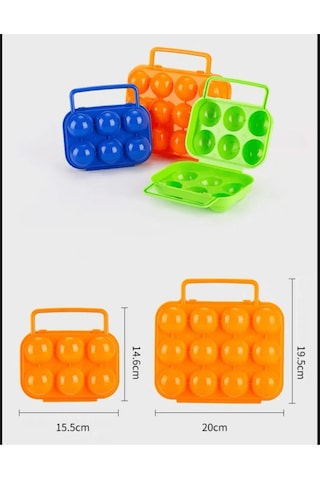 Shufa 12'li Yumurta Saklama Kutusu Turuncu Çok Renkli