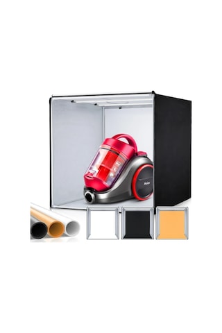 80x80x80 Led Işıklı Ürün Fotoğraf Çekim Kabini - Büyük Boy Stüdyo Çadırı