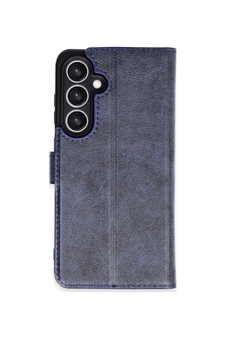 Samsung Galaxy S24 Fe Uyumlu Kılıf Trend S Plus Kapaklı Kılıf - Lacivert Çok Renkli