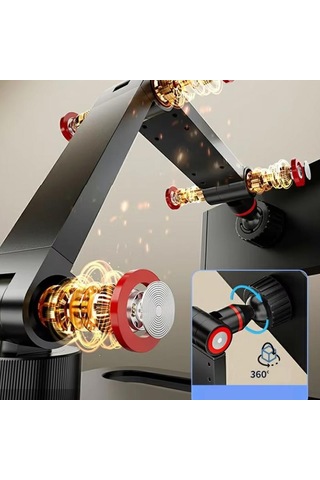 Sones Taşınabilir Vesa Monitör Standı Yüksekliği Ayarlanabilir Döner Masa Montajı 17 İnç Ekranlar İçin Siyah