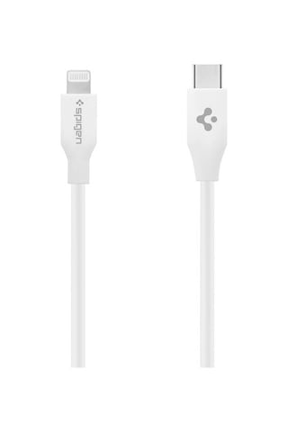 Spigen C10CL USB-C to Lightning Cable White (1m/Apple Uyumlu iOS MFI Certified) 000CA25416