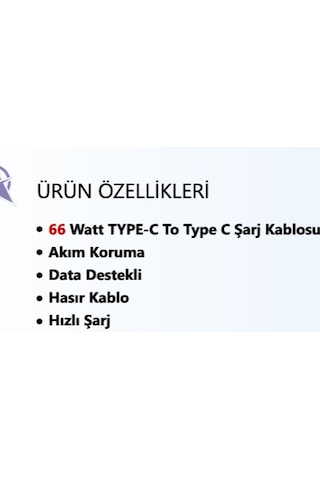 Blue Team 66watt Typr-c To Type-c Şarj Kablosu Beyaz