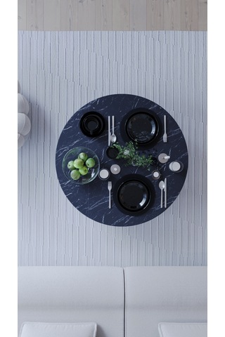 Mega Kozalak Yuvarlak Şık Katlanabilir Yer Sofrası Masa