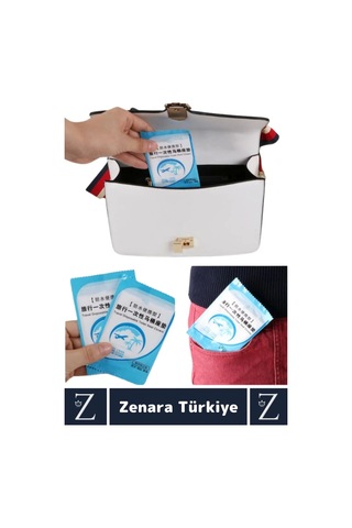 Çanta Boy Avm Tuvalet Günlük Tek Kullanımlık Hijyenik Tam Kaplama Klozet Kapak Poşeti 50 Adet Çok Renkli