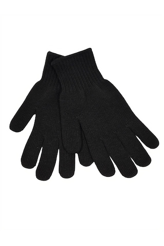 Erkek Siyah Kışlık Triko Eldiven Gloves