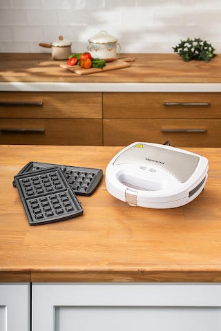 Homend Toastbuster 1319H Waffe&Tost Makinesi (Çıkartılabilir Plakalı)