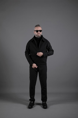 Ohepmoda Düz Erkek Kaşe Ceket Mont Siyah