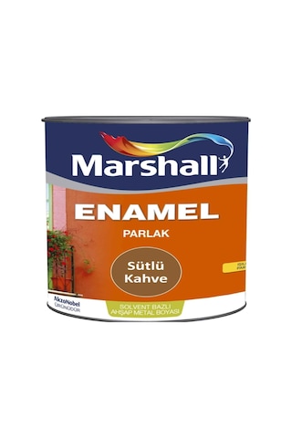Marshall Enamel Parlak Ahşap Ve Metal Boyası Sütlü Kahve 2.5 L