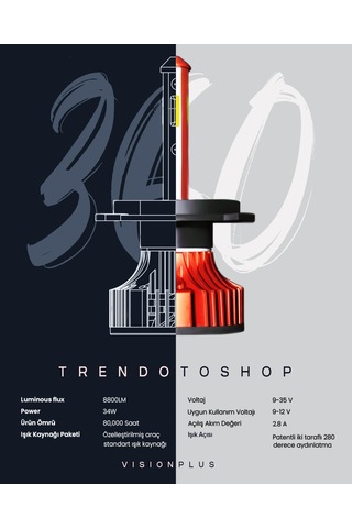 C9 360 Led Xenon Dob 9005 34w 8800 Lumen