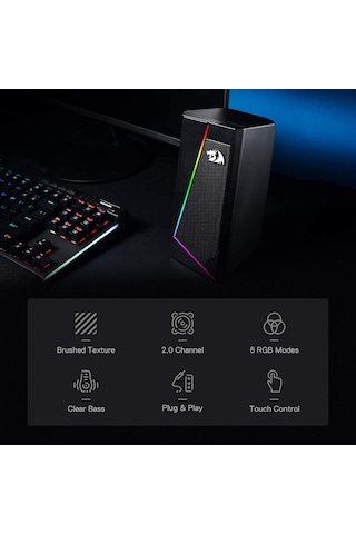 Lexroo Gs520 Anvil Rgb 2.0 Stereo Kablolu 2x3w Speaker