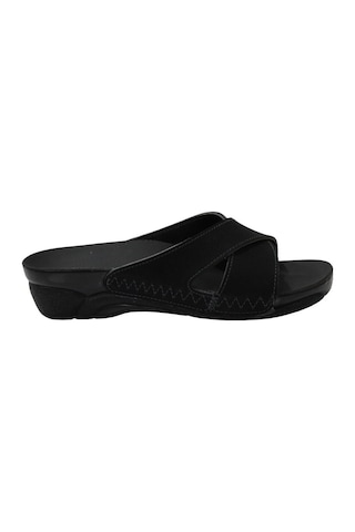 Ceyo Venedik-9 Siyah Ortapedik Bayan Terlik & Sandalet