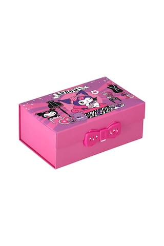 Kuromi Lisanslı Makyaj Kutu Organizer Pembe