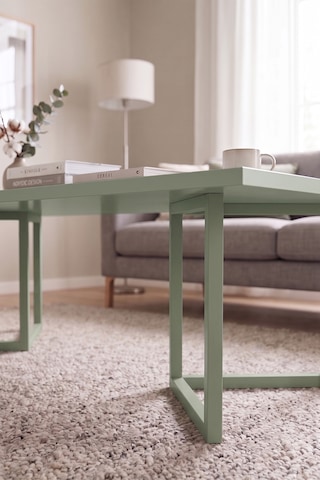 Robin Home Orta Sehpa Kayın Ahşap Ayaklı 120x60cm Ihlamur Yeşili-kayın Yeşil