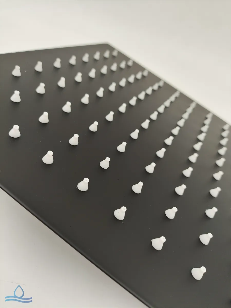 Santehvill' Tropikal Üst Paslanmaz Çelik Duş Başlığı 25 Cm 336922608 Siyah