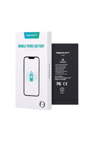 Apple Uyumlu iPhone 13  Güçlendirilmiş Yüksek Kapasite Batarya - 3227 Mah
