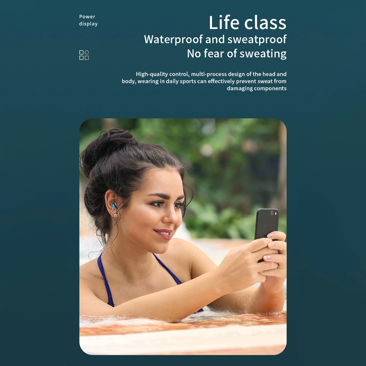 Moveevo Tws-209s Bluetooth 5.1 Kulaklıklar, Dokunmatik Kontrol, Sayısal Göstergeli, Hafif Ve Konforlu, Siyah-mavi-beyaz Seçenekli