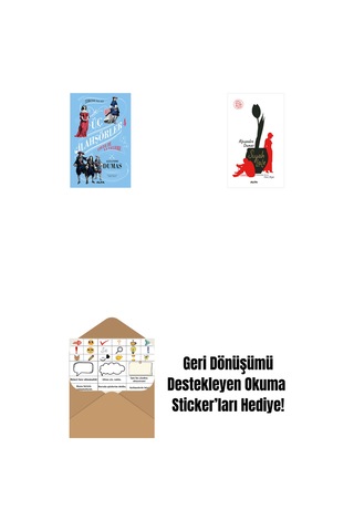 Üç Silahşörler 4 - Louise De La Valliere Ciltli + Siyah Lale + Okuma Sticker'ları