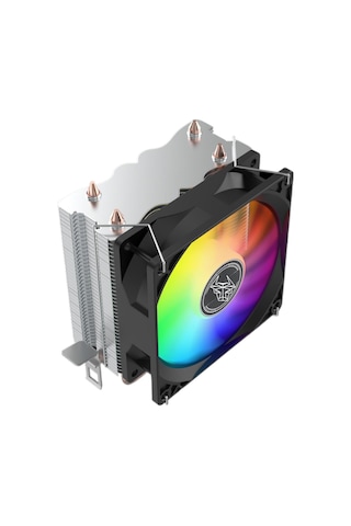 Snt Lc-200a-b Rgb 2 Bakır Borulu Siyah Kule Tipi Cpu Soğutucu - Yüksek Performans