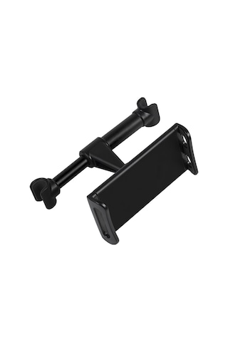 Ranyeek Araba Arka Koltuk Telefon/tablet Tutucu, Abs+alüminyum Alaşımlı, 4"-10.5" Ekran Uyumlu, Siyah